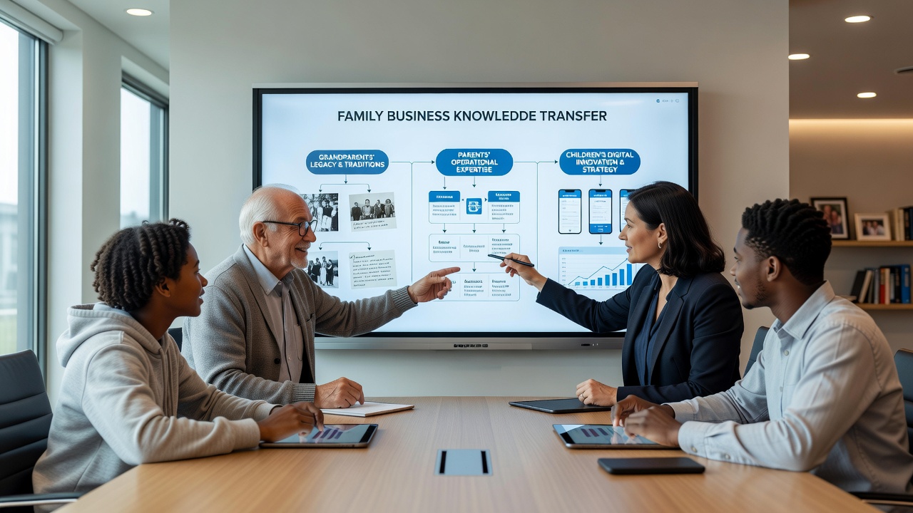 How Interactive Digital Boards Facilitate Multi-Generational Knowledge Transfer in Family-Owned Businesses